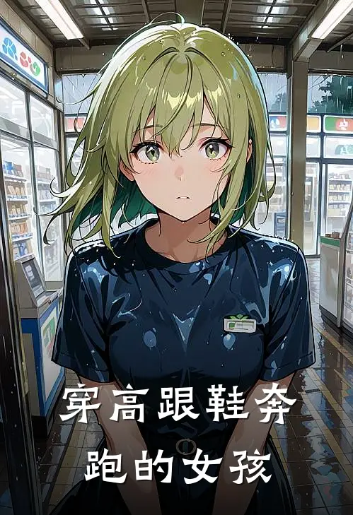 穿高跟鞋奔跑的女孩